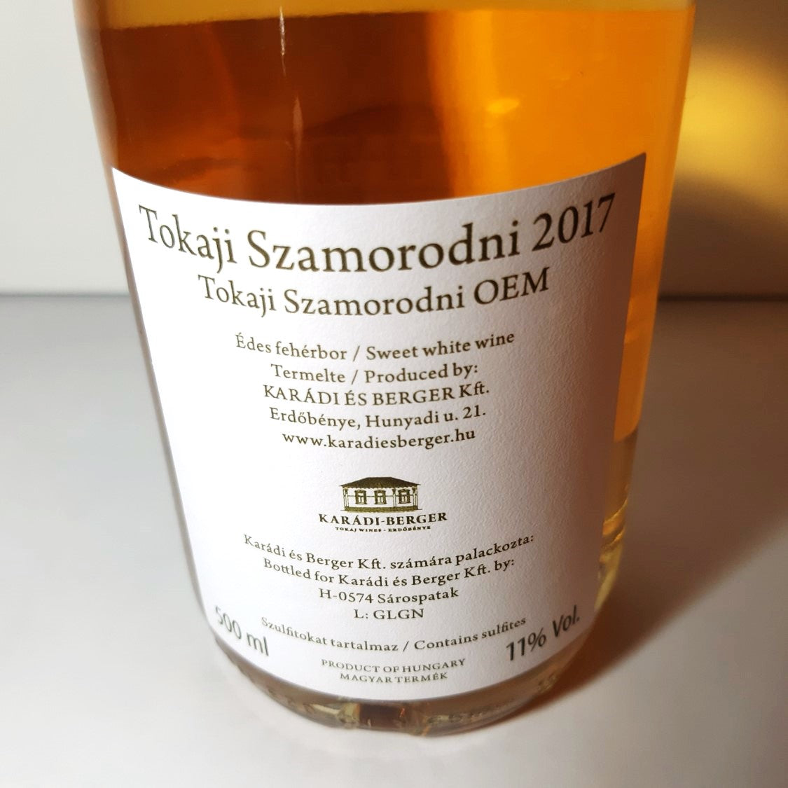 Ungarischer Wein Tokaj Tokaji Szamorodni Karadi Berger Wine Wonders